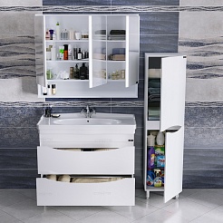 СанТа Тумба с раковиной Сатурн 105 напольная – фотография-2